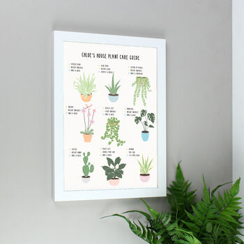 Personalised Plants Guide Gardeners Gift Framed Print, 4 of 5