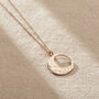 Textured Personalised Large Moonshine Necklace, thumbnail 2 of 9