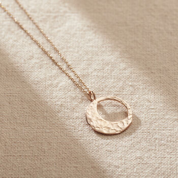 Textured Personalised Large Moonshine Necklace, 2 of 9