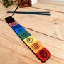 Chakra Design Incense Stick Holder Ash Catcher, thumbnail 1 of 5