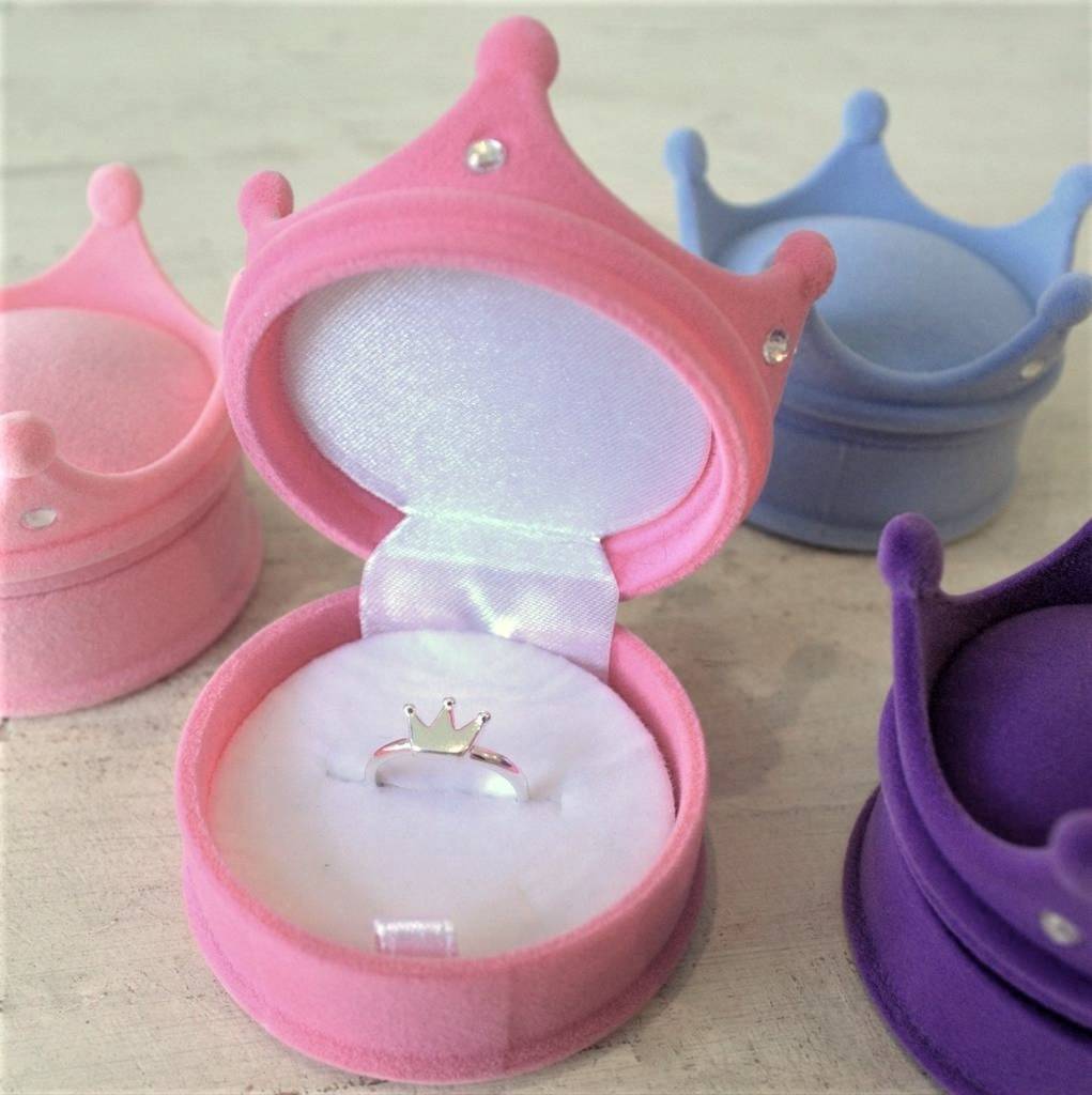 Princess Crown Ring In Crown Gift Box