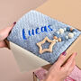 Personalised Dusty Blue New Baby Gift Set, thumbnail 1 of 10