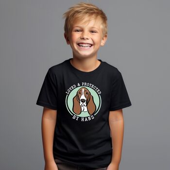 Basset Hound Youth T Shirt, 2 of 8