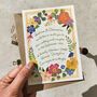 Whimsical Garden Flowers Evening Wedding Invitations, thumbnail 1 of 8