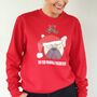 Wanna Frenchie Christmas Jumper, thumbnail 1 of 3