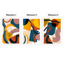 Blue And Yellow Oversized Abstract Print Set Of Three, thumbnail 8 of 12