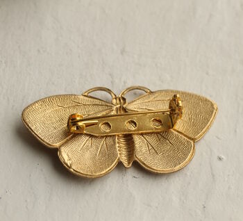 Moth Butterfly Brooch, 3 of 5
