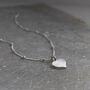 Sterling Silver Satellite Chain Heart Necklace, thumbnail 1 of 8