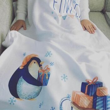 Personalised Kids Christmas Blanket, 2 of 5