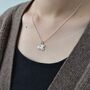 Silver Love Dachshund Dog Necklace, thumbnail 2 of 6