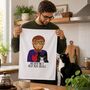 Personalised Cat Dad Gift Tea Towel, thumbnail 1 of 12