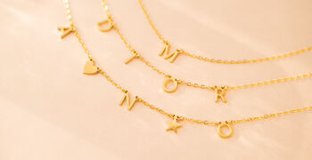 Initials And Heart Necklace, 6 of 8