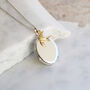 Personalised Locket Necklace With Swallow Charm, thumbnail 1 of 7