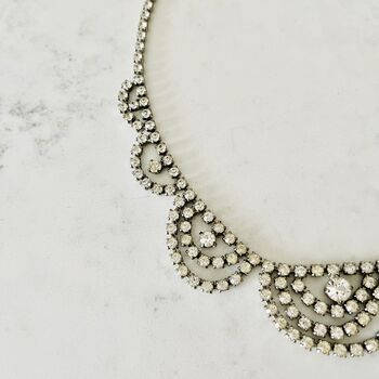 Original 1950s Diamante Vintage Necklace, 5 of 7