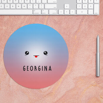 Cute Face Mouse Mat Computer Accessory Gift, 4 of 4