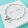 Personalised 50th Birthday Bracelet With Heart, thumbnail 2 of 5