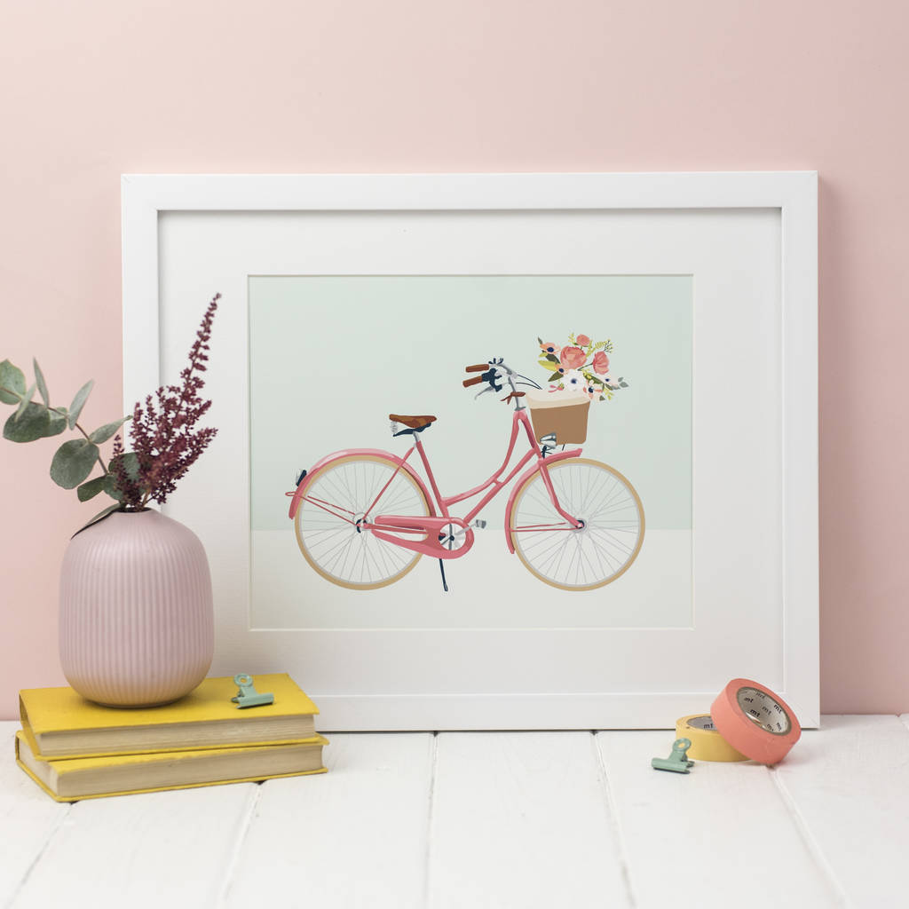 Vintage Bicycle Print By Sirocco Design | notonthehighstreet.com