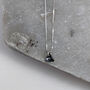 Black Diamond Swarovski Crystal Necklace, thumbnail 3 of 8
