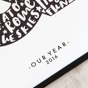 Personalised Anniversary Print 'Our Year', 3 of 8