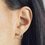 Silver Beaded Hoop Illusion Earrings, thumbnail 1 of 4