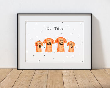 Personalised Football Shirt Print, 4 of 5