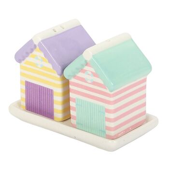 Pastel Beach Hut Salt And Pepper Shakers, 3 of 3