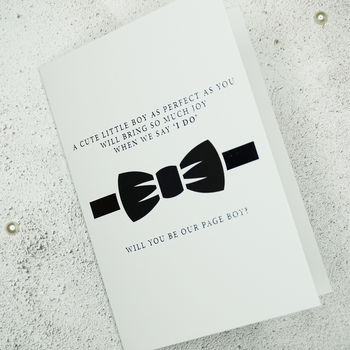 Silver Foil Will You Be My Page Boy Card, 2 of 5