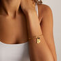 Personalised Heart Knot Gemstone Bangle, thumbnail 4 of 8