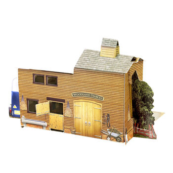 Pop Up 3D Horse Stables Blank Greeting Card, 2 of 5