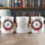 Personalised Samoyed Christmas Wreath Dog Mug, thumbnail 2 of 2