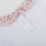 Carmel Floral Frill Collar Baby Bodysuit, thumbnail 5 of 5
