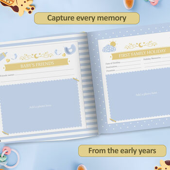 Personalised Baby Record Book, 12 of 12