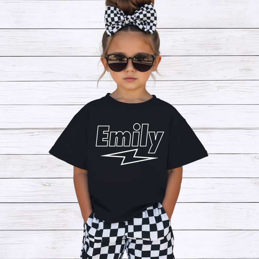 Personalised Pop Music Name Kids T Shirt, 1 of 4