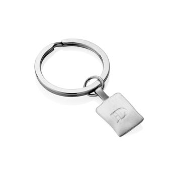Personalised Silver Initial Keyring, 2 of 7