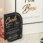 Modern Arch Cards And Gifts Wedding Acrylic Sign, thumbnail 1 of 6