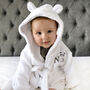 Personalised Child's Panda Dressing Gown In White, thumbnail 3 of 7