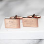 Personalised Engraved Message Cufflinks, thumbnail 2 of 2