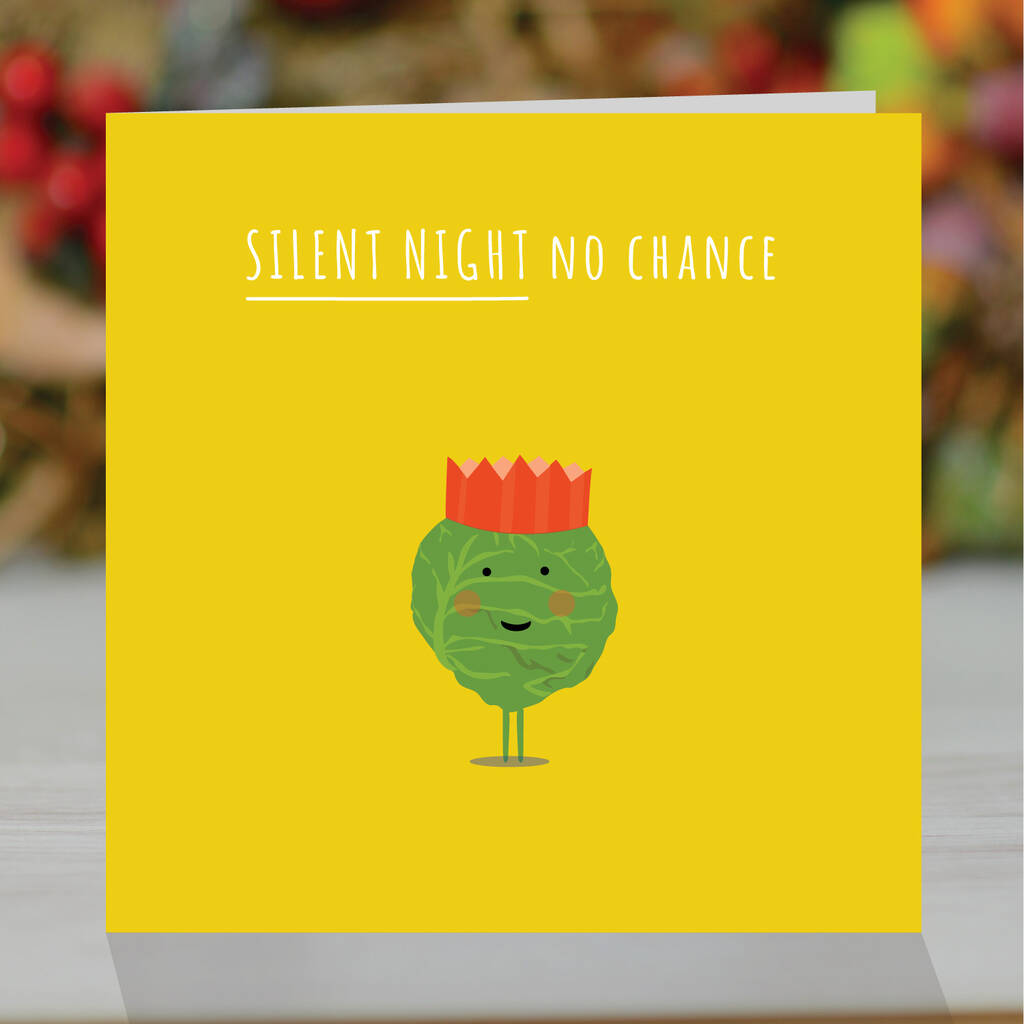 'Silent Night, No Chance', Funny Christmas Card, 1 of 3