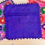 Hand Embroidered Flower Cushion Cover, thumbnail 9 of 11