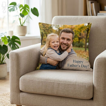 Personalised Father's Day Photo Cushion, 5 of 12
