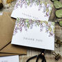 Wisteria Lilac Thank You Cards And Envelopes, thumbnail 2 of 6