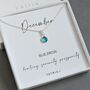 Sterling Silver December Birthstone Necklace, thumbnail 2 of 5