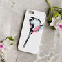 Inky Long Tailed Tit Phone Case, thumbnail 1 of 4