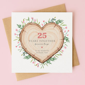 Personalised Anniversary Card – Any Year, 2 of 5