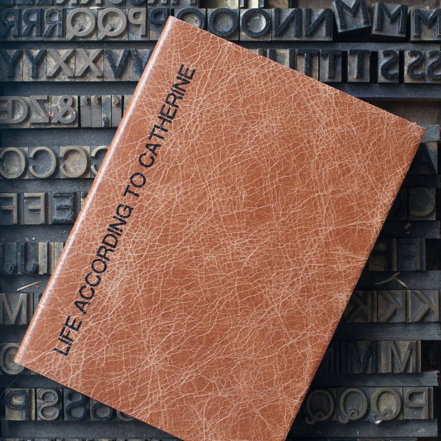 Personalised Notebook Leather By The Leather Diary And Leather Notebook