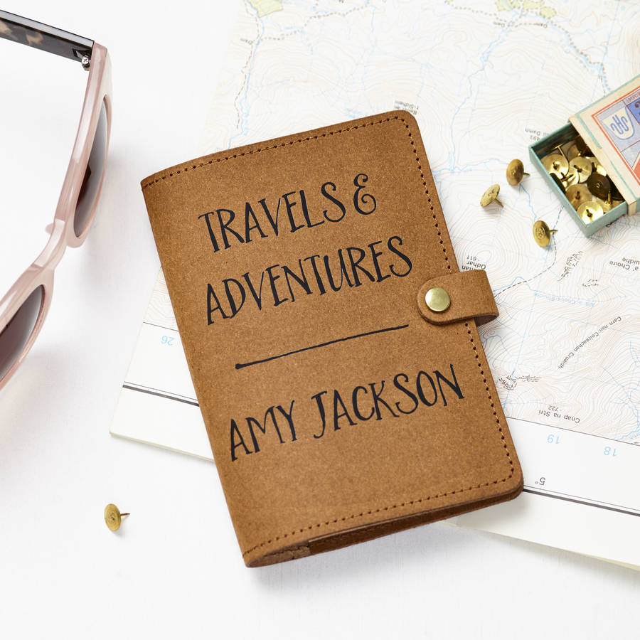 Recycled Leather Passport Cover Travel And Adventures By Tillyanna ...