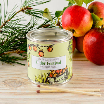 Cider Festival Spiced Apple Candle Tin, 2 of 4