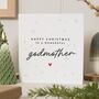 Personalised Godmother Christmas Card, thumbnail 1 of 7