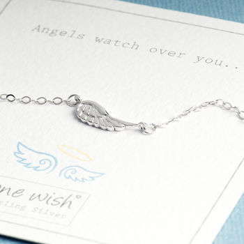 Angel Wing Sterling Silver Bracelet, 3 of 12