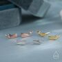 Tiny Whale Stud Earrings In Sterling Silver, thumbnail 5 of 11